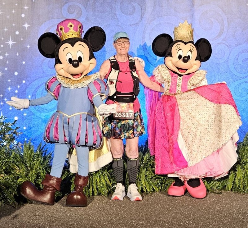 Louise Holt, a longtime Seashore Striders member and Disney racing veteran, completed the first Mickey & Minnie Full Marathon in 2010. SUBMITTED PHOTOS